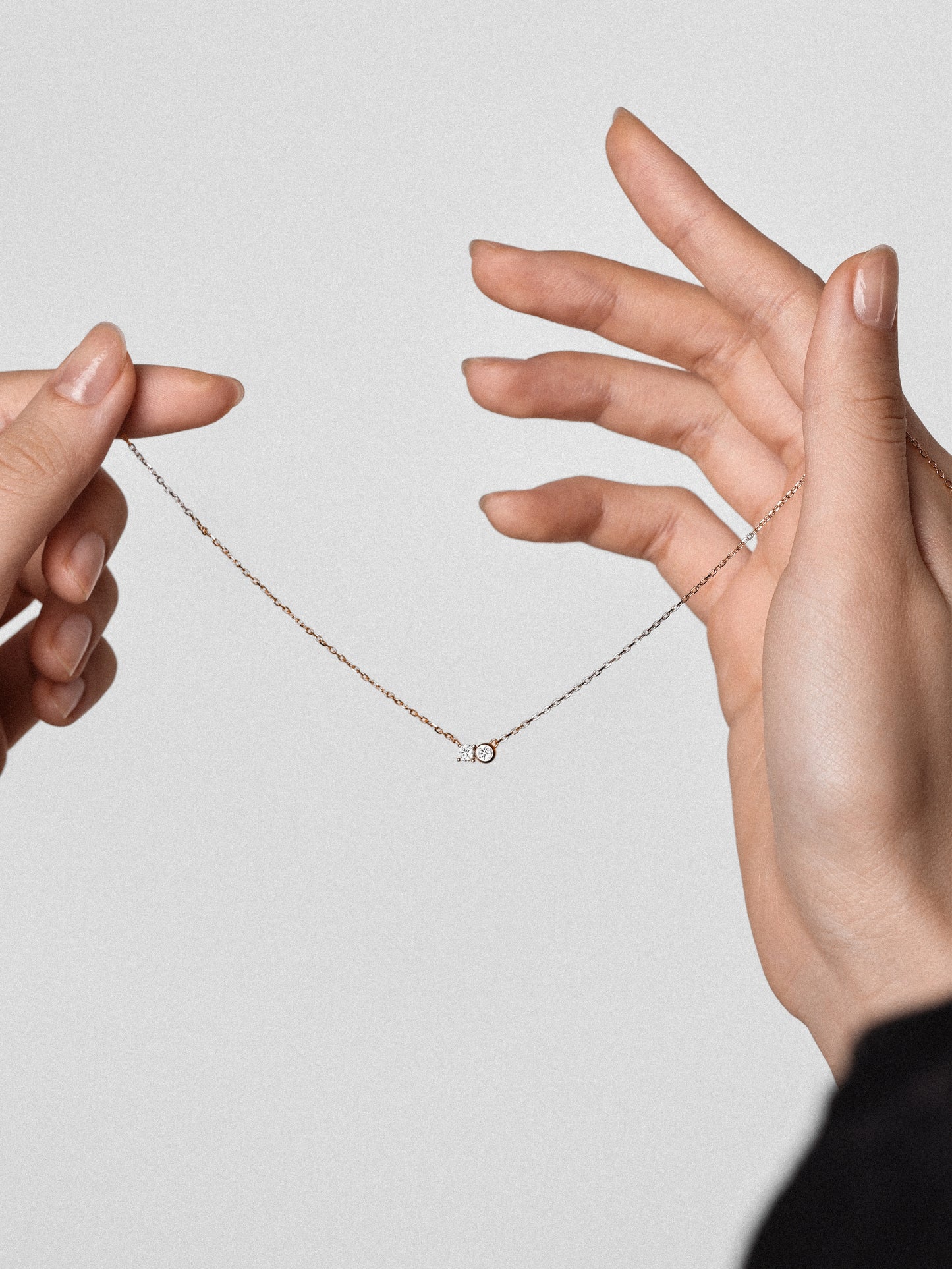 Toi et Moi Necklace with Diamonds