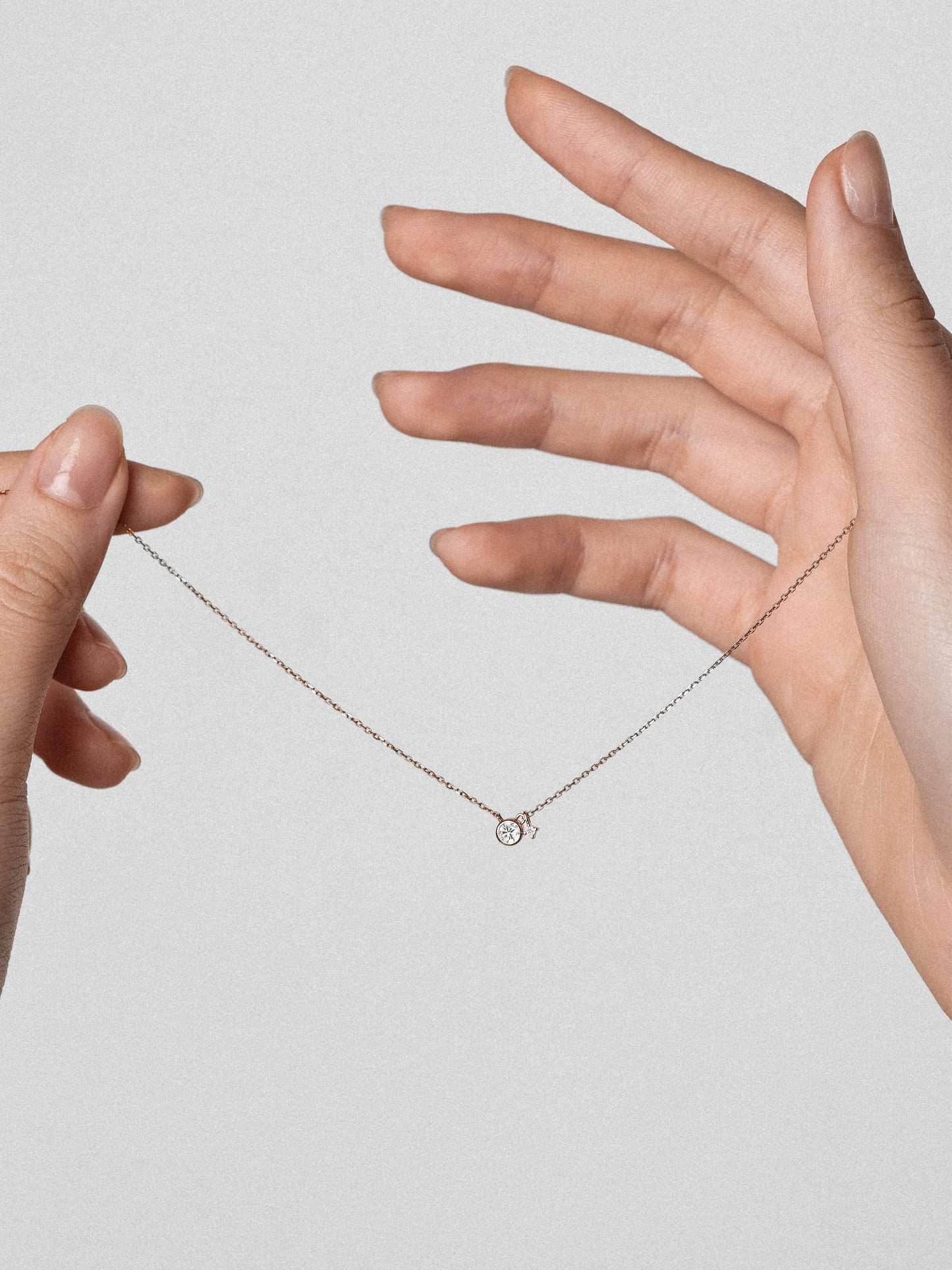 One Duo Necklace with Diamonds