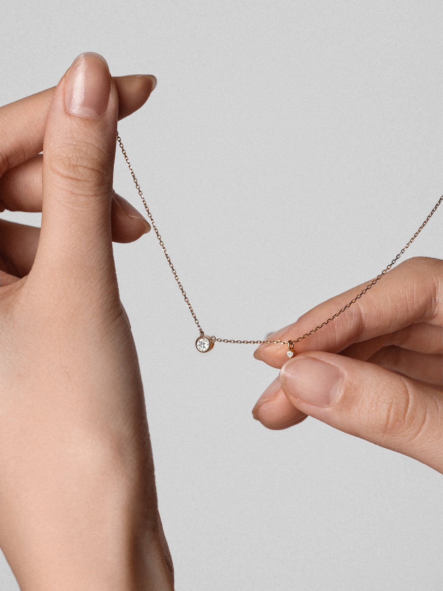One Duo Necklace with Diamonds