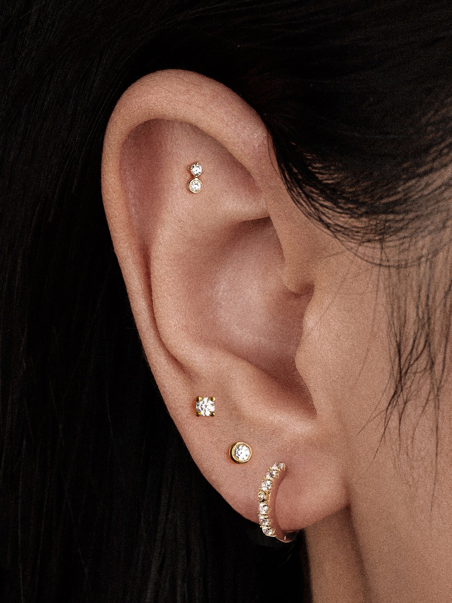 Ora Single Earring with Diamonds