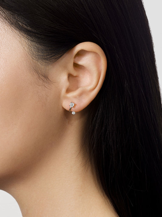 Shifted Diamond Earrings