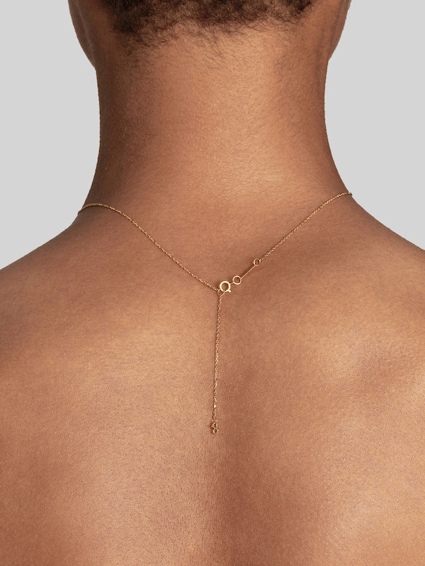 Round Diamond Carbon Fiber Pendant Necklace