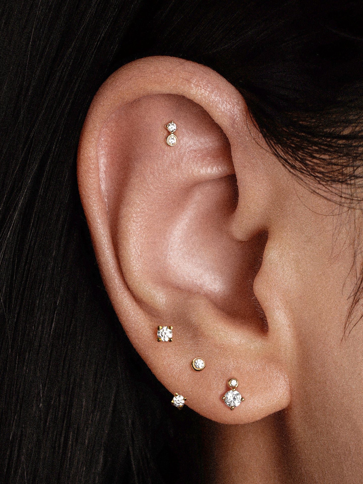 Ora Single Earring with Diamonds