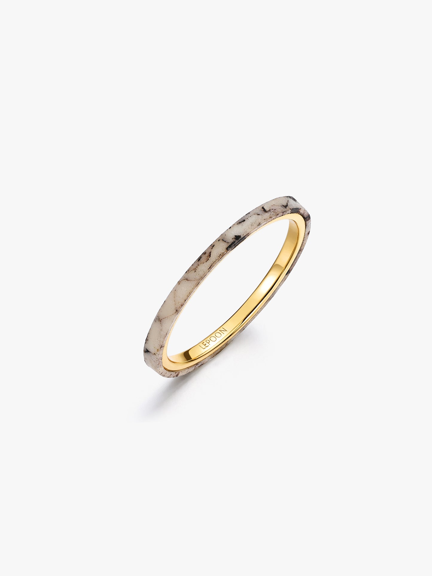 Elemental Ring in Marble Grey