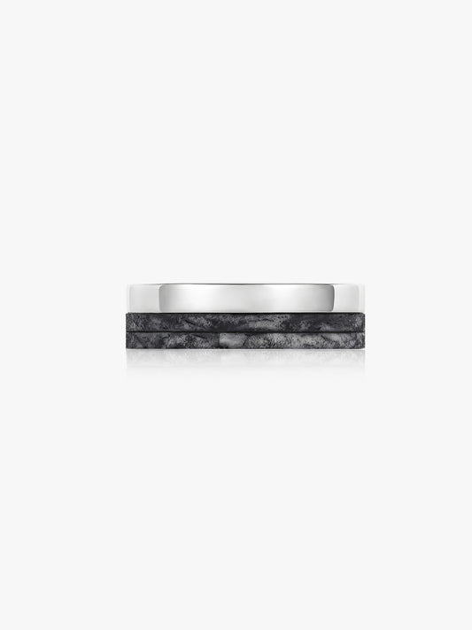 Elemental Wide Band Ring in Shadowed