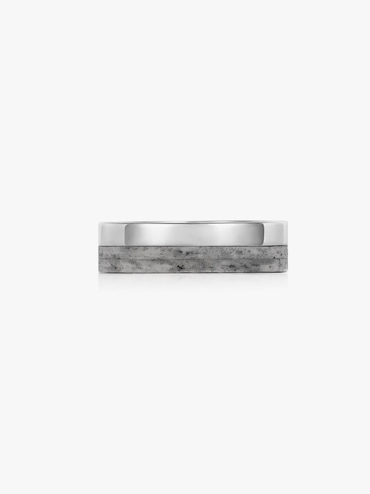 Elemental Wide Band Ring in Slate