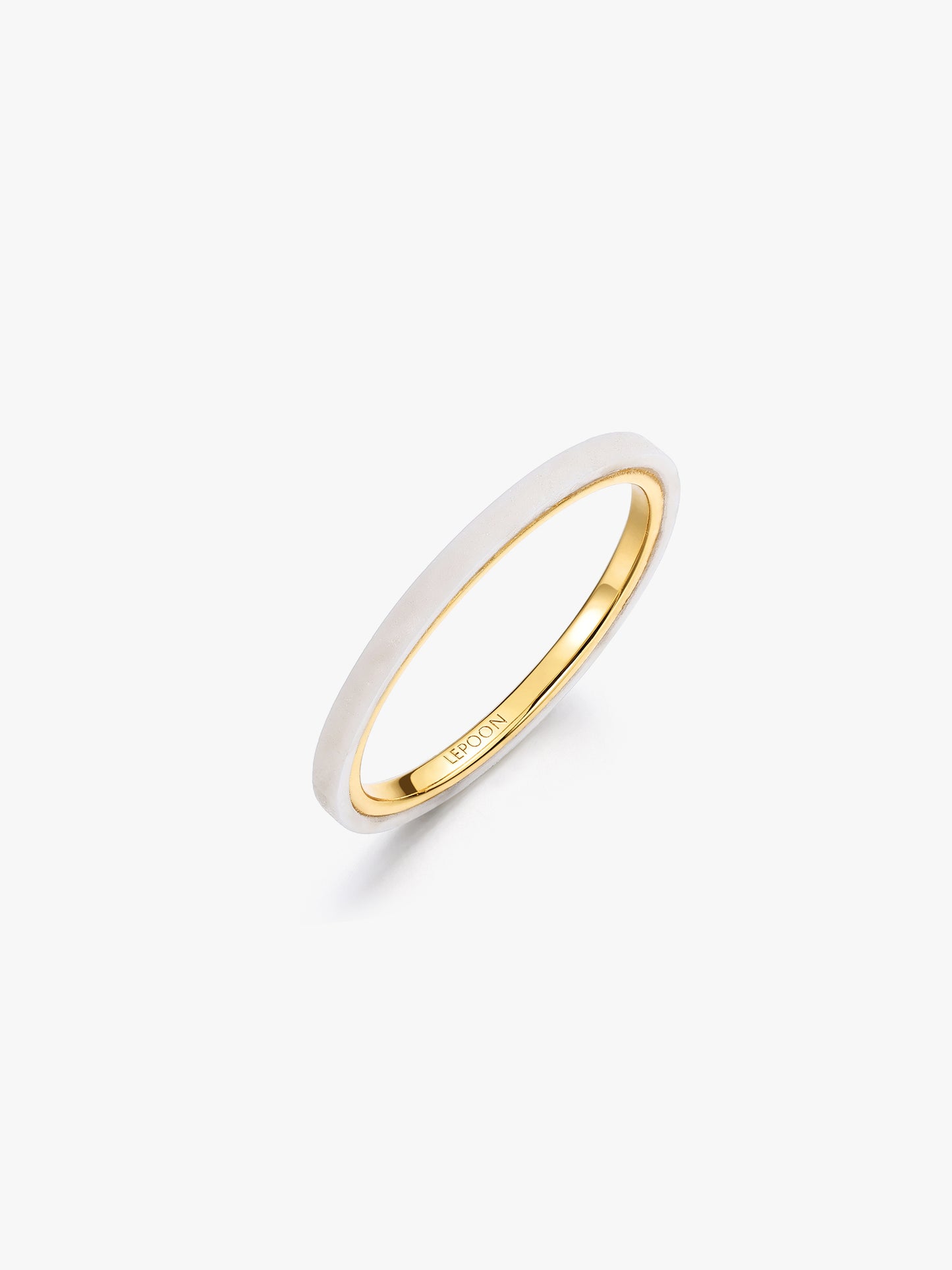 Elemental Ring in Pure White