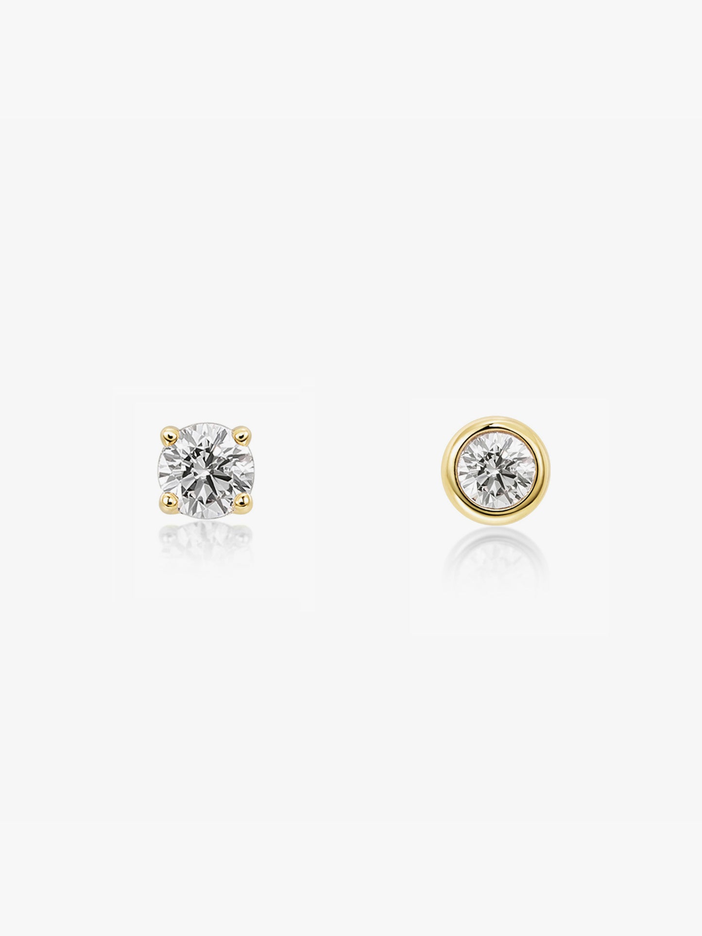 LEPOON Grande Lumière Diamond Solitaire Studs