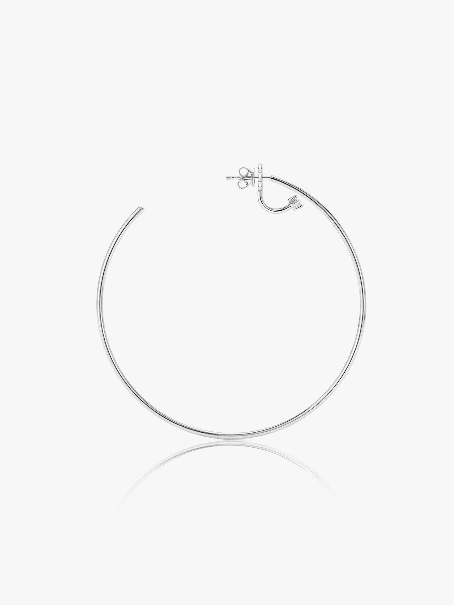 Essential Single Hoop with Diamonds