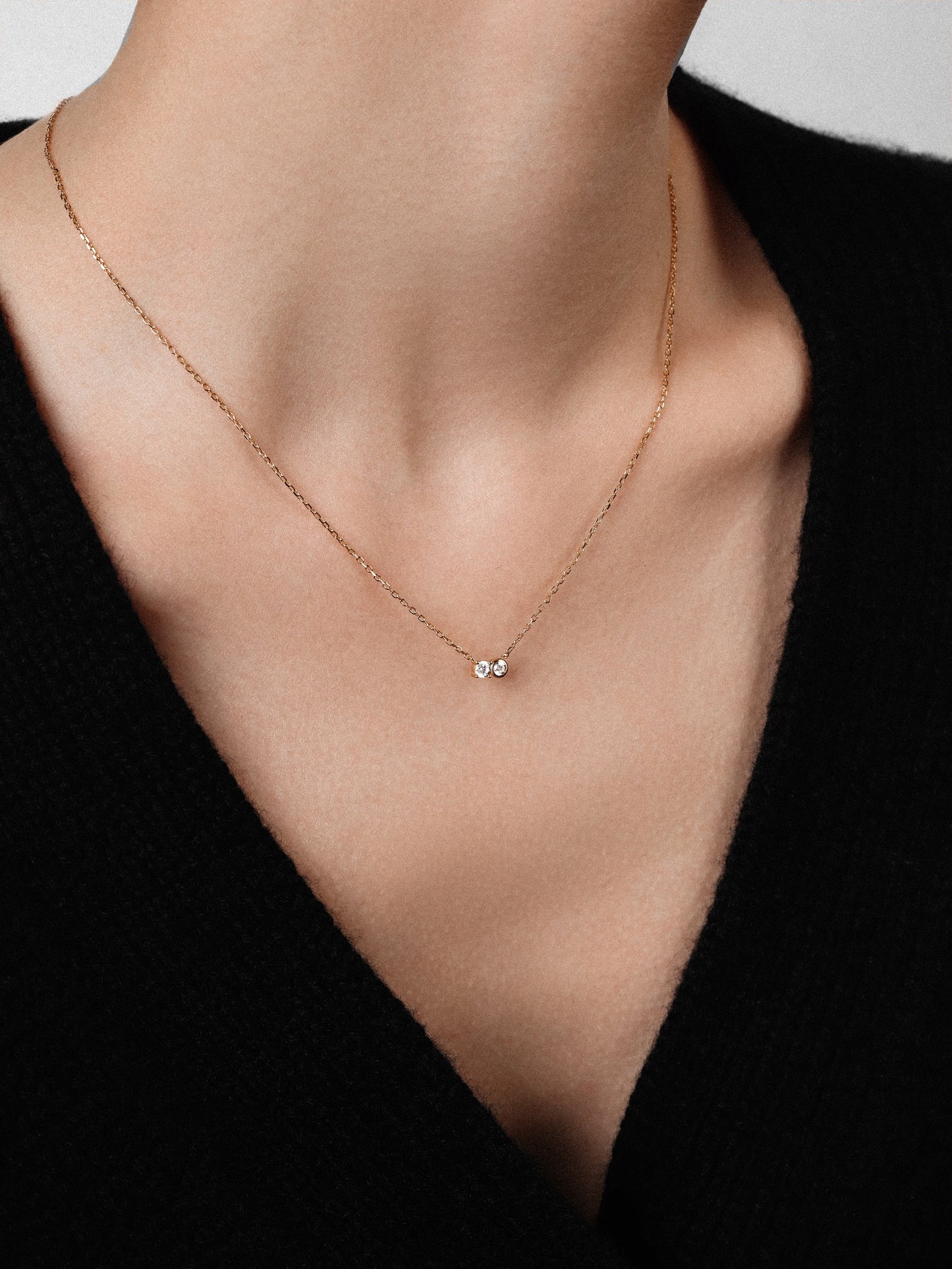 Toi et Moi Necklace with Diamonds
