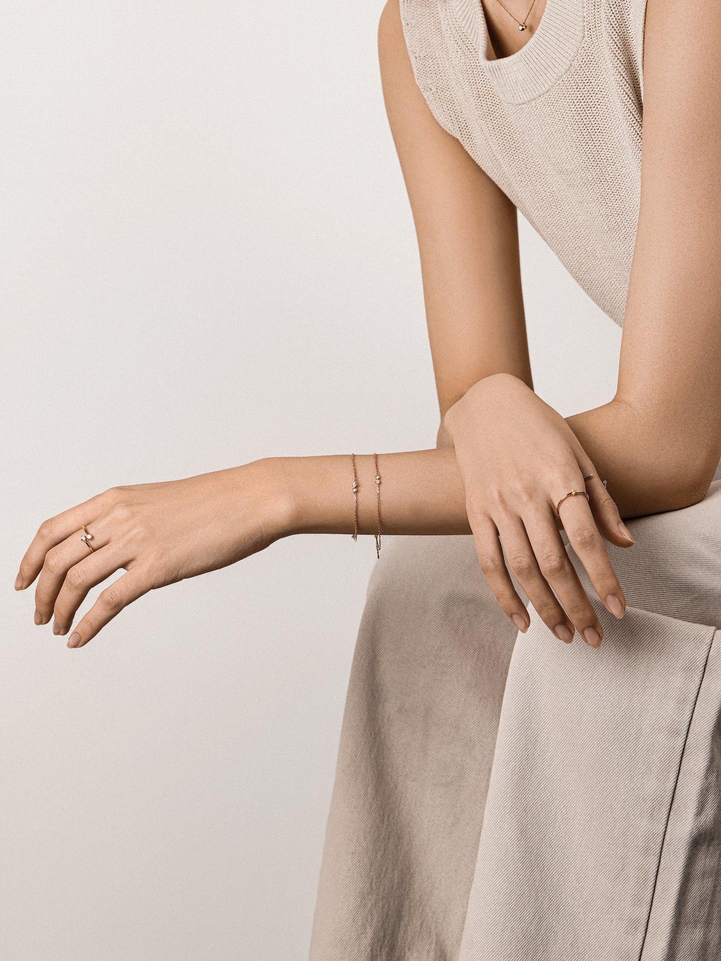 Quintet Bracelet with Diamonds