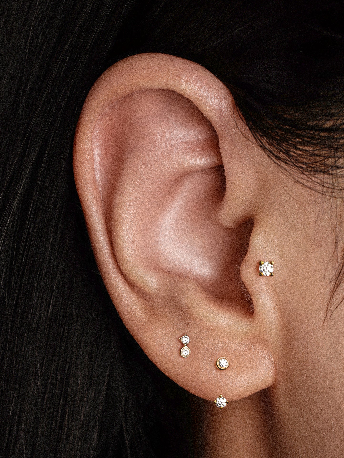Ora Single Earring with Diamonds