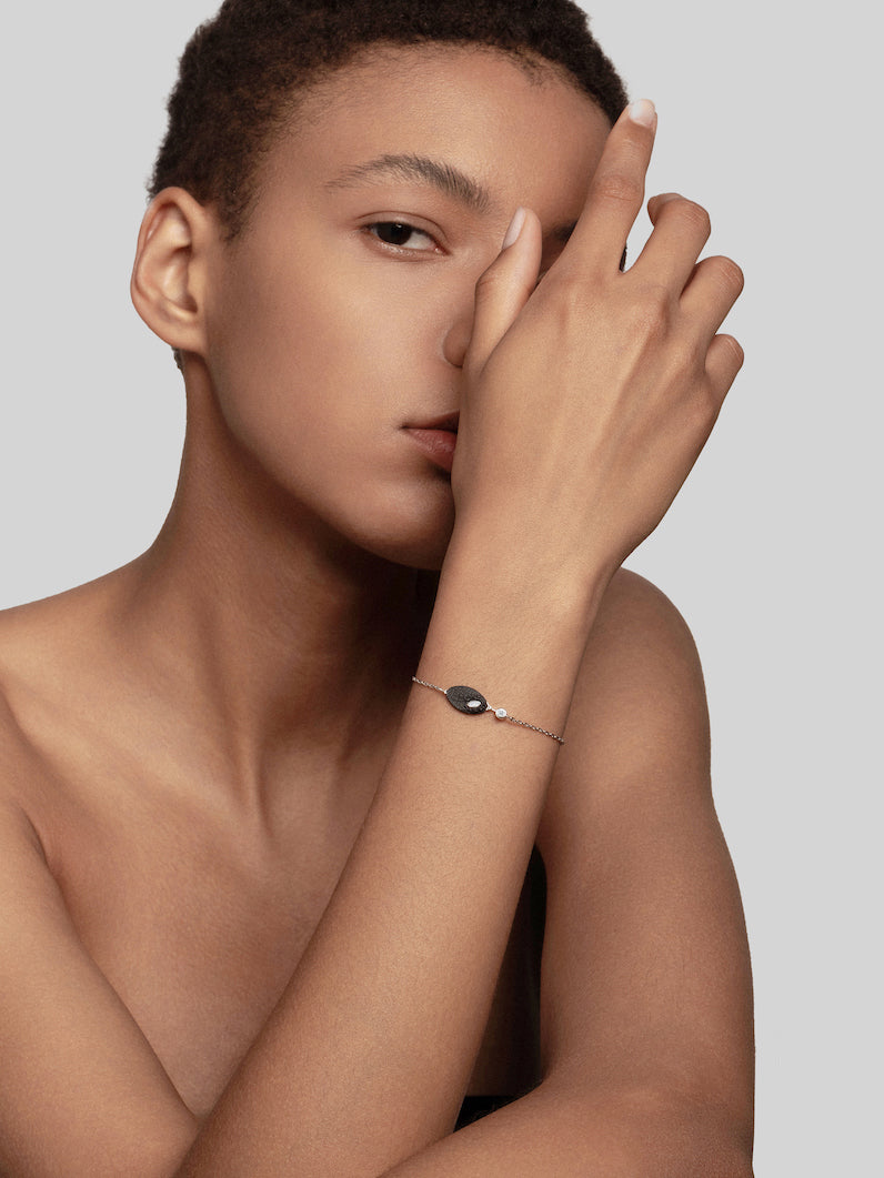 The Marquise Diamond Carbon Fiber Bracelet