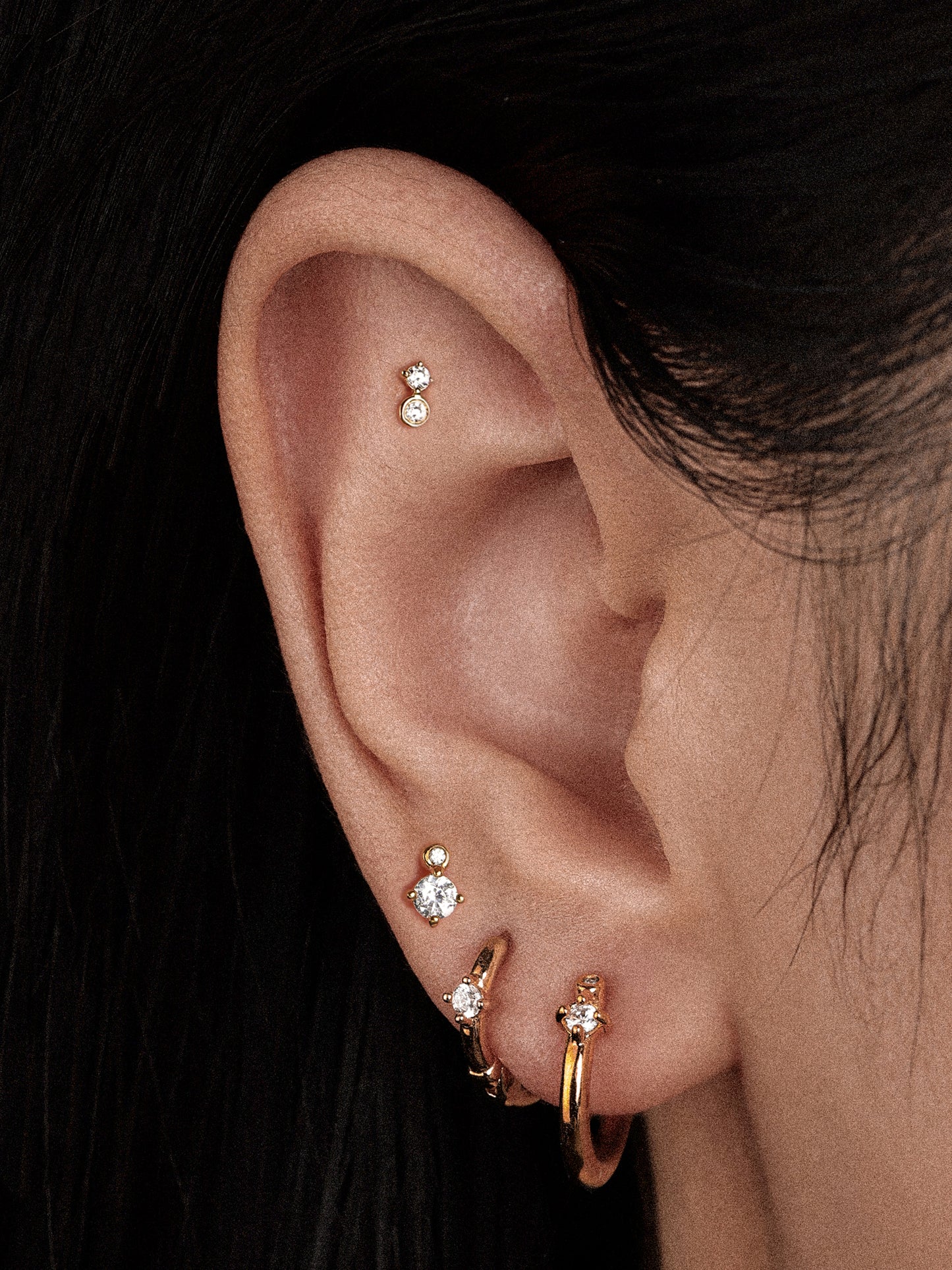 Ora Single Earring with Diamonds
