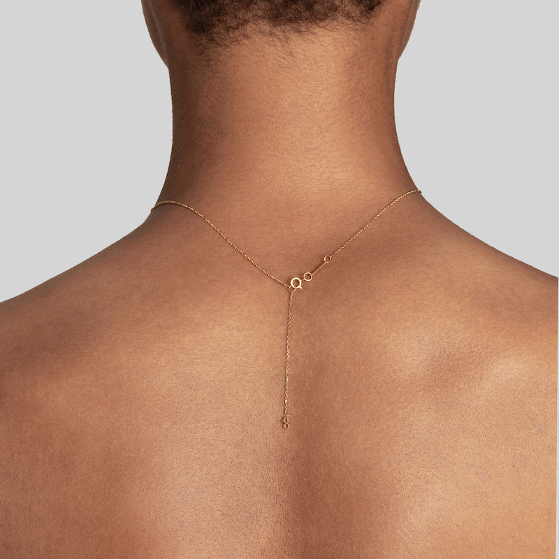 Marquise Diamond Carbon Fiber Pendant Necklace