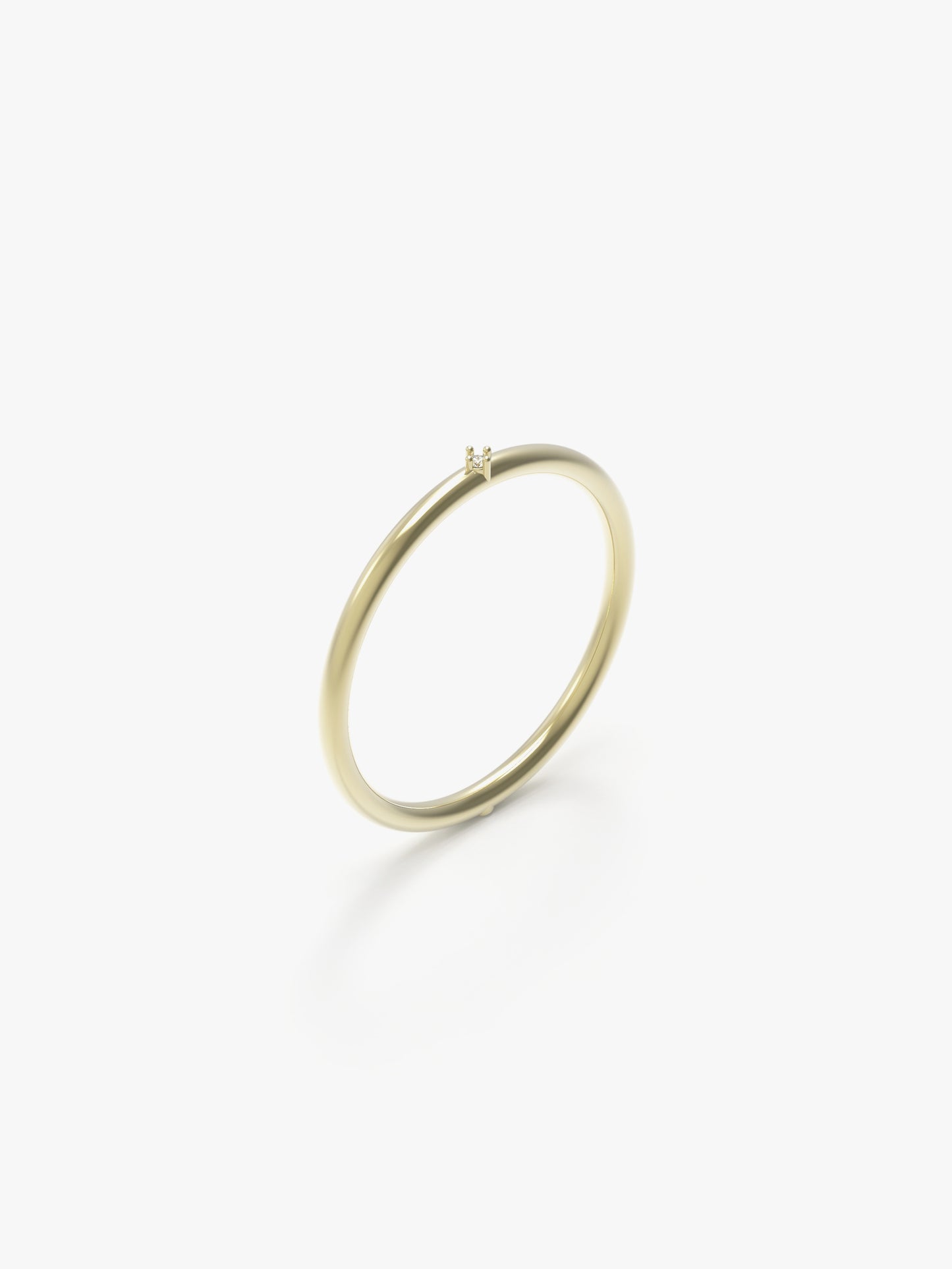 Equilibrium Ring with Diamonds