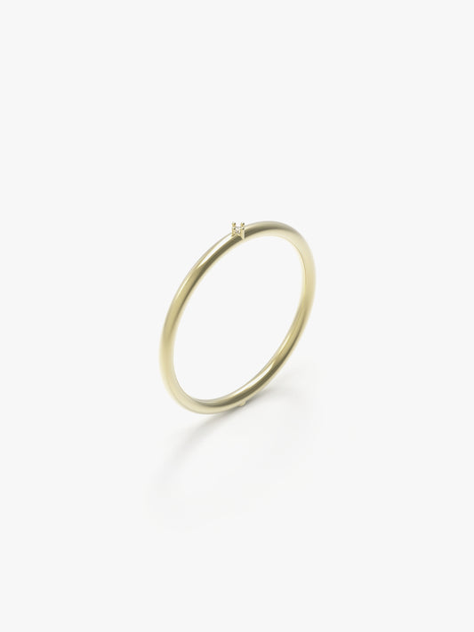 Equilibrium Ring with Diamonds