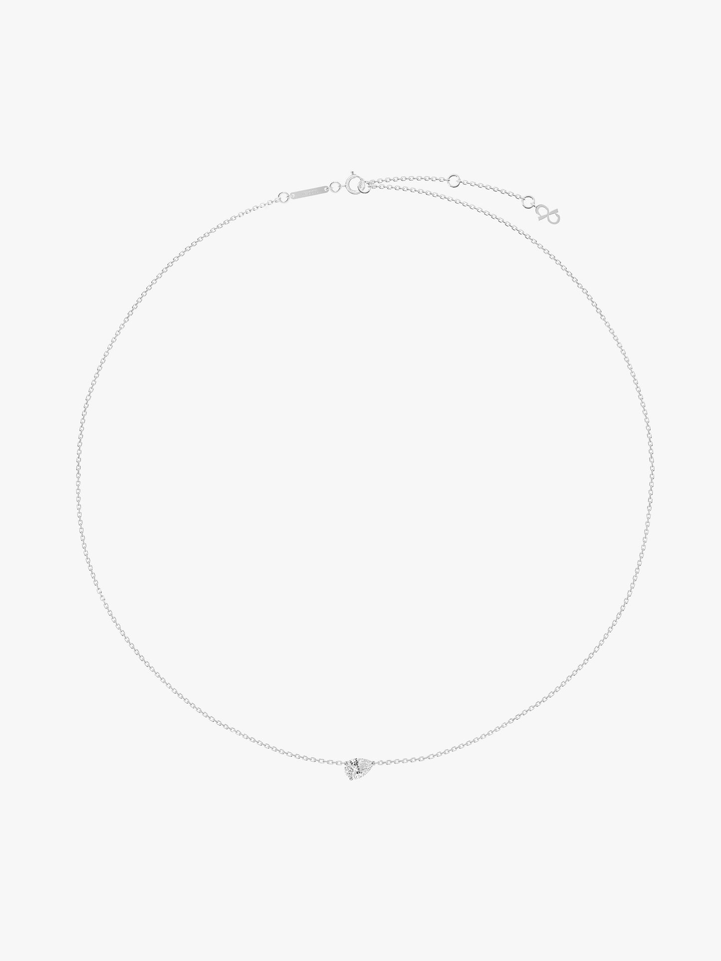 LEPOON Teardrop Diamond Necklace