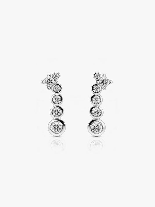 Iterated Diamond Earrings