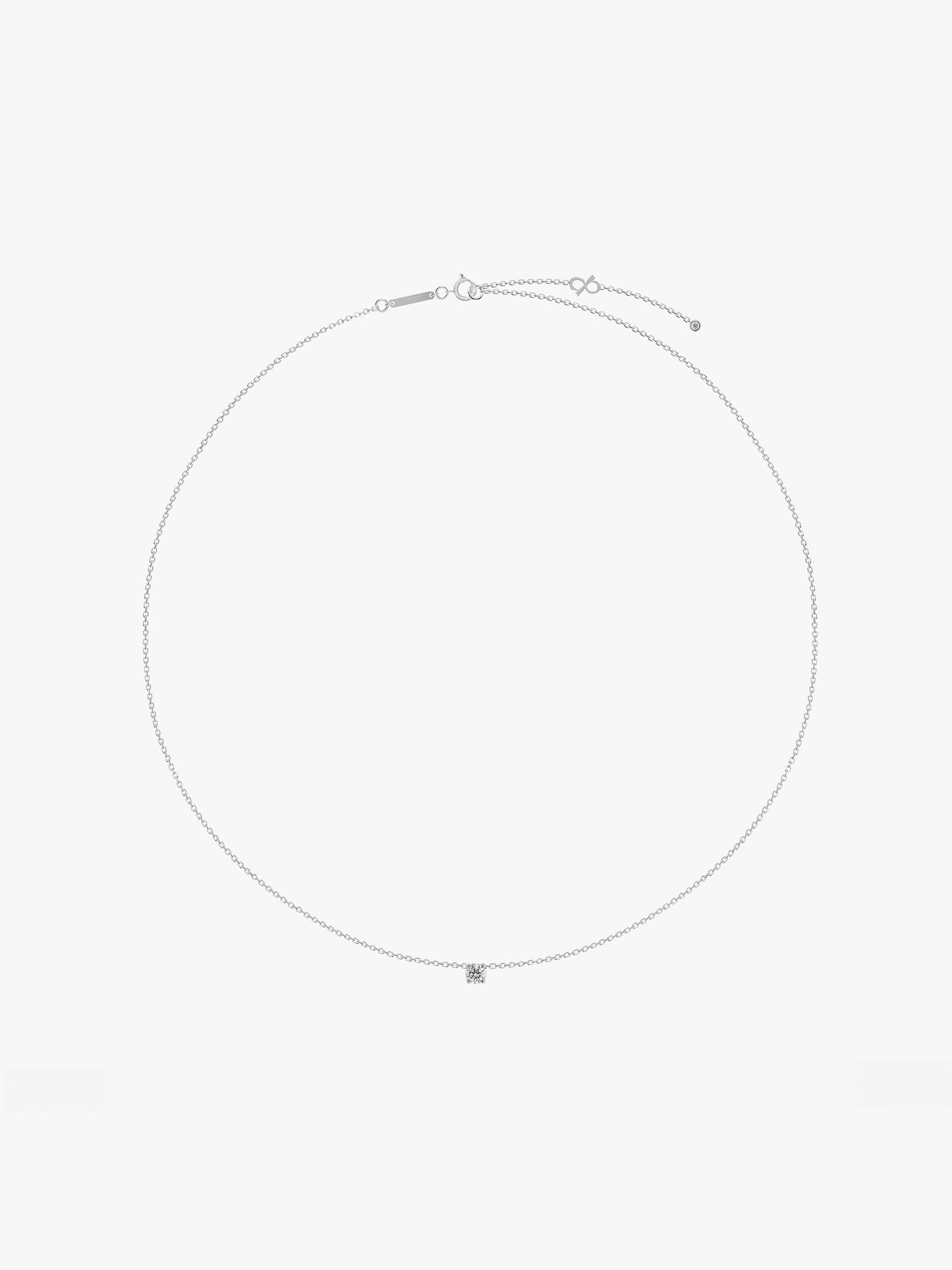 LEPOON Prong-Set Solitaire Necklace｜0.30ct