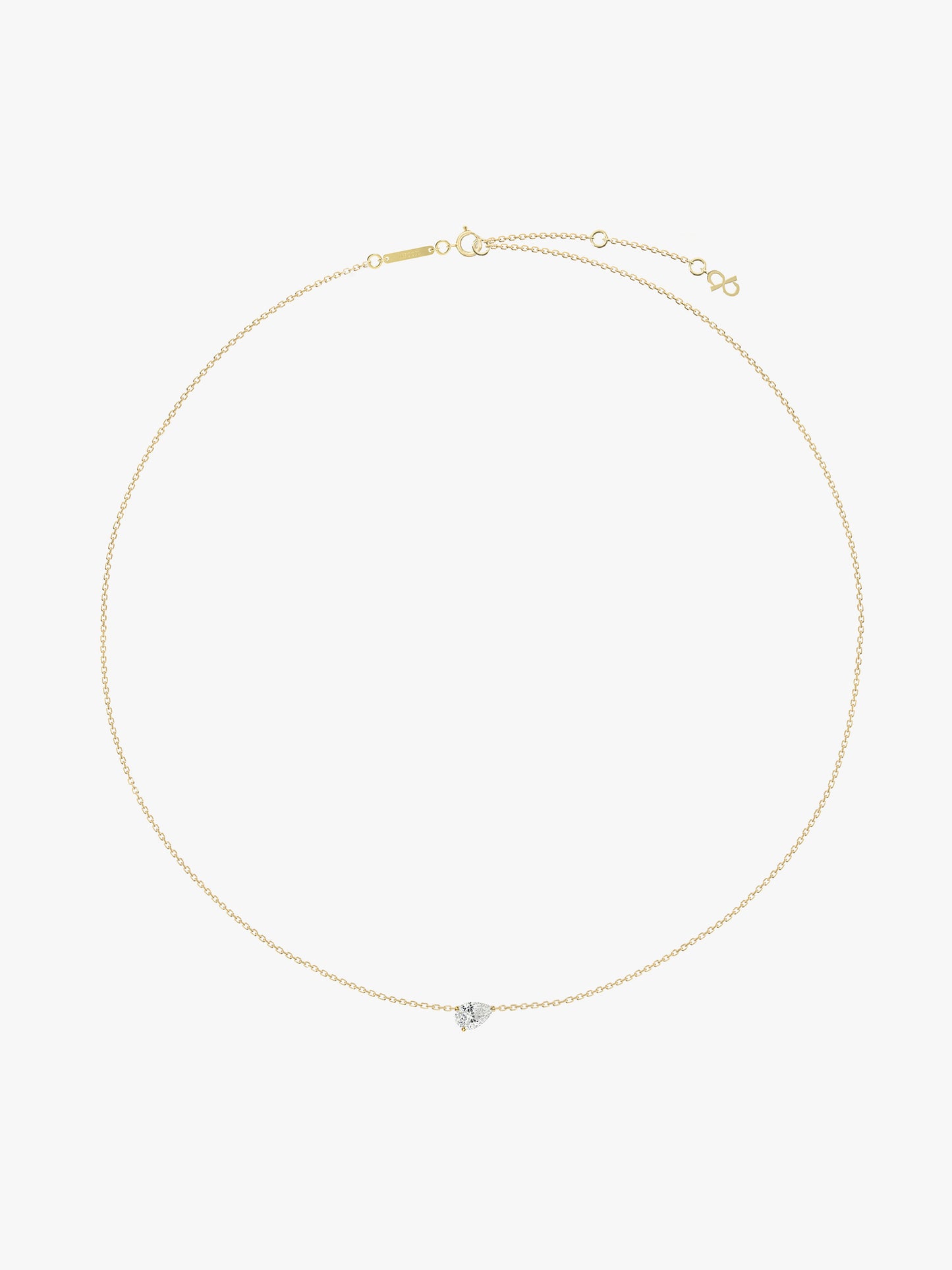 LEPOON Teardrop Diamond Necklace