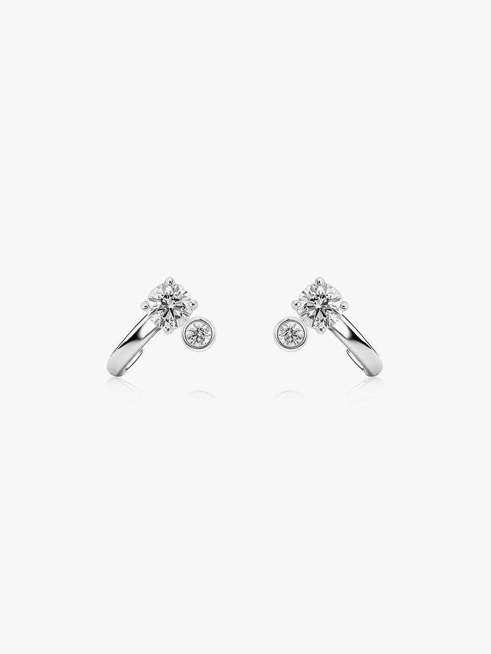 Leaning Diamond Earrings