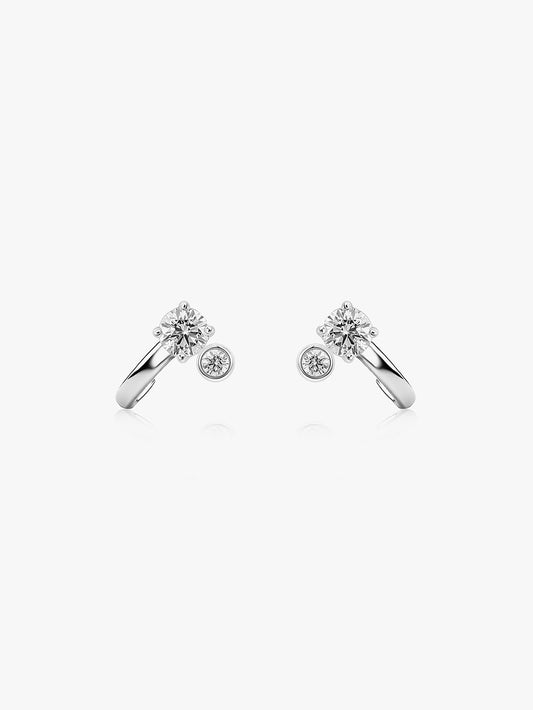 Leaning Diamond Earrings