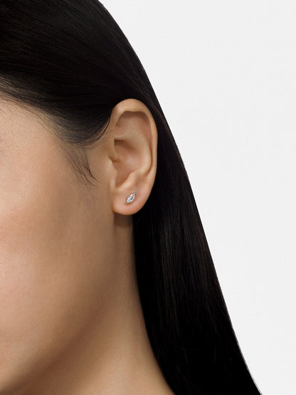 LEPOON Marquise Diamond Solitaire Studs｜0.25 ct