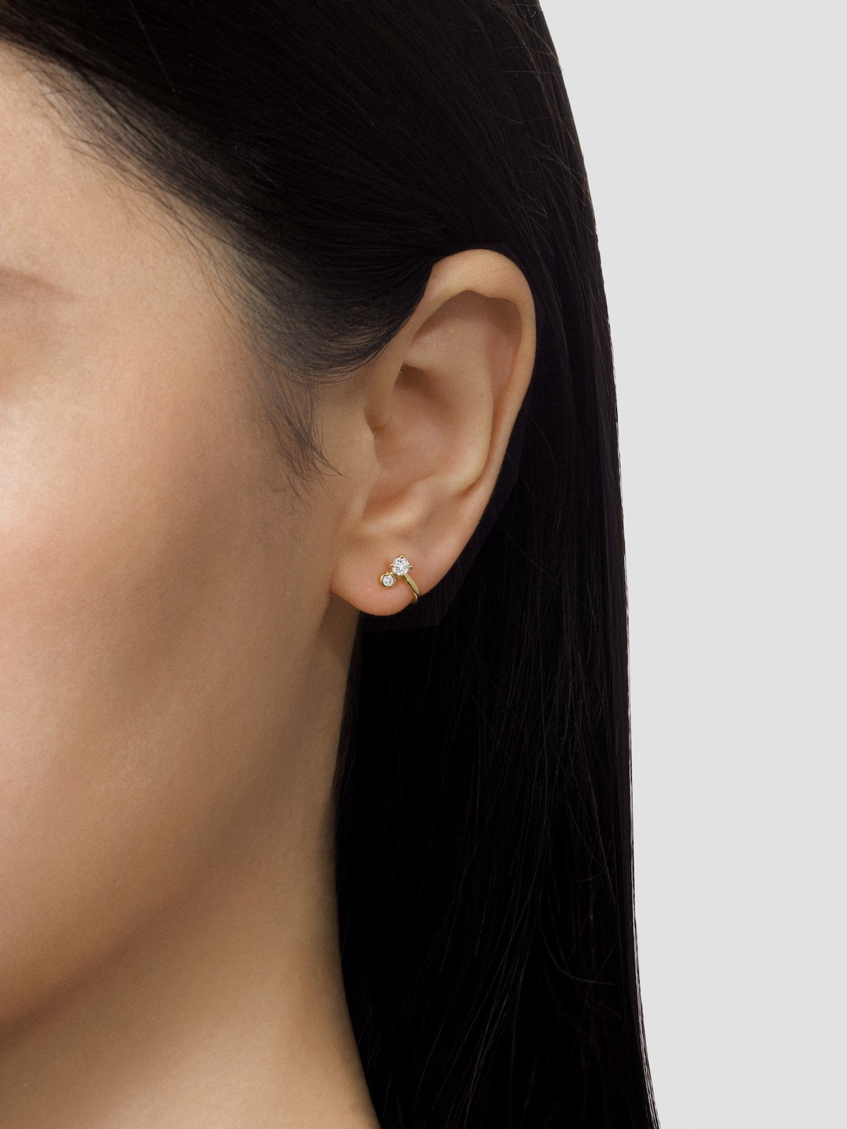 Leaning Diamond Earrings