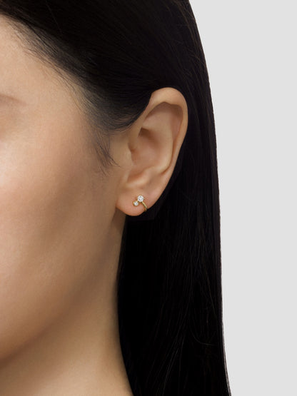 Leaning Diamond Earrings