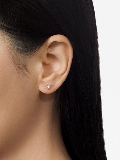 LEPOON Pear Diamond Solitaire Studs｜0.25 ct