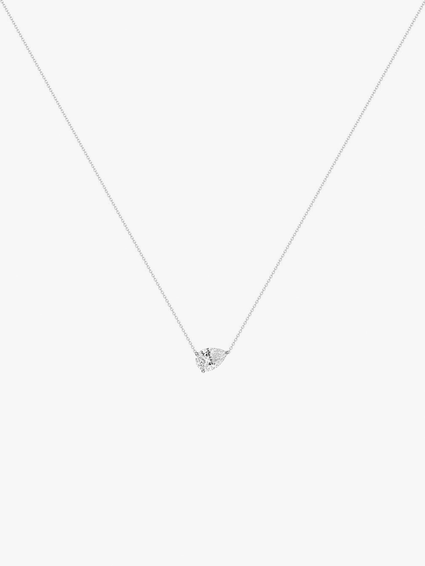 LEPOON Teardrop Diamond Necklace