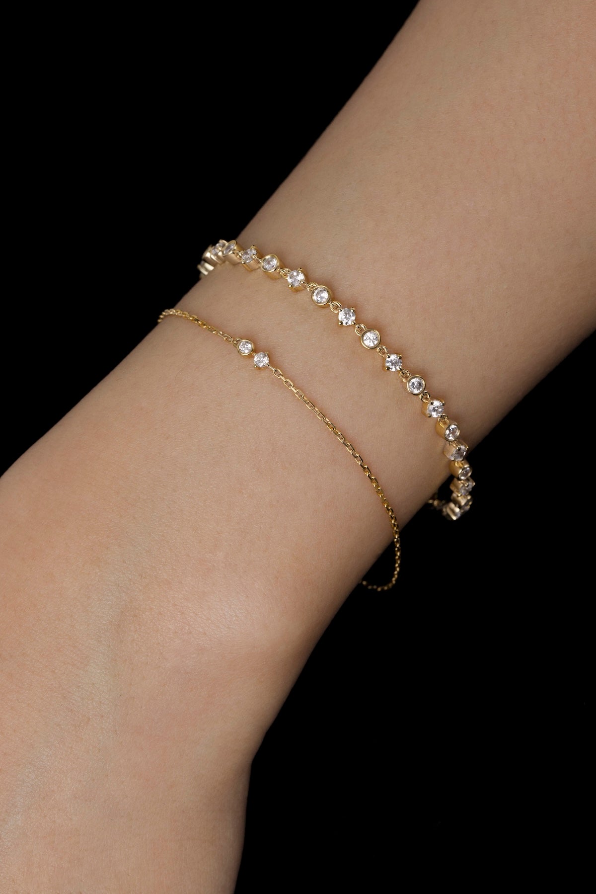 LEPOON Tier Bracelet with Diamonds