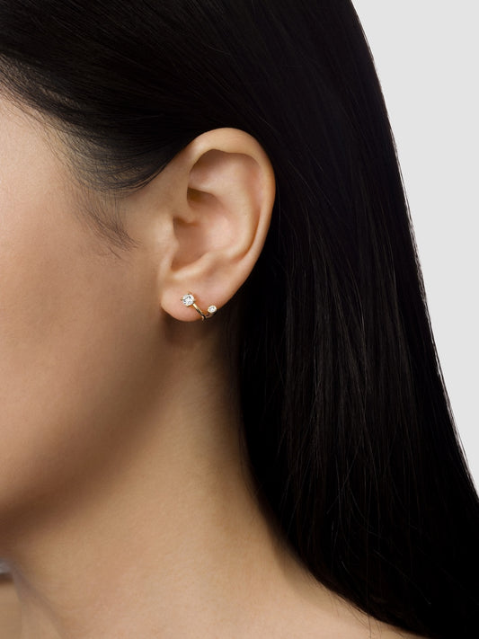 Shifted Diamond Earrings