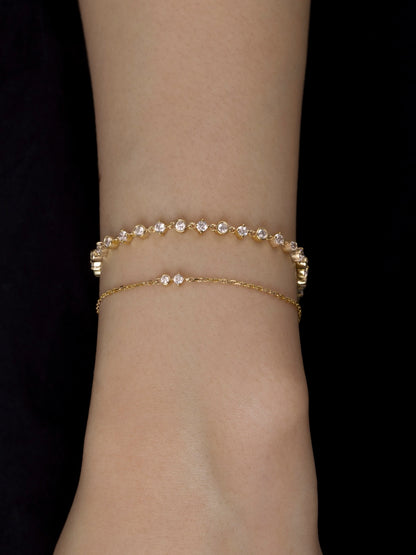 LEPOON Tier Bracelet with Diamonds