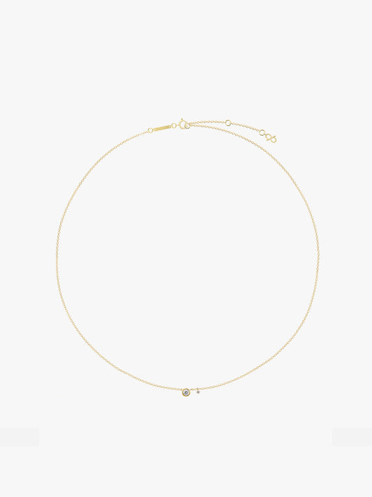 One Duo Necklace with Diamonds