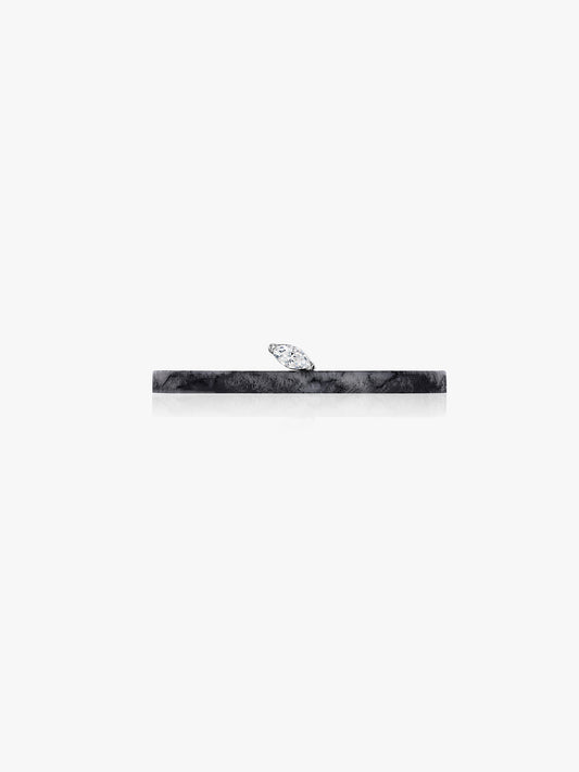 Axis Leaf Ring with Diamond