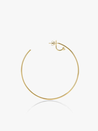 Essential Single Hoop with Diamonds