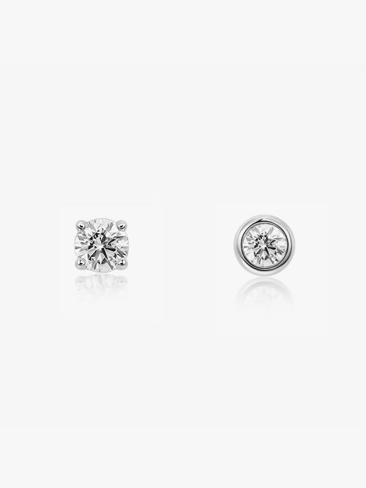 LEPOON Grande Lumière Diamond Solitaire Studs