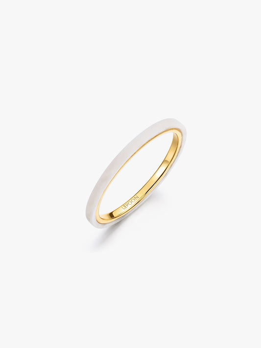 Elemental Ring in Pure White