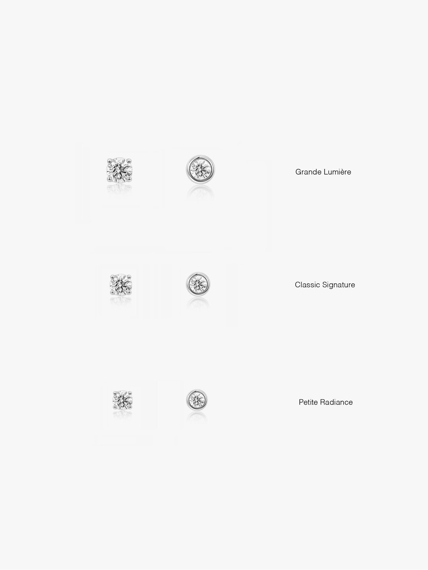 LEPOON Petite Radiance Diamond Solitaire Studs