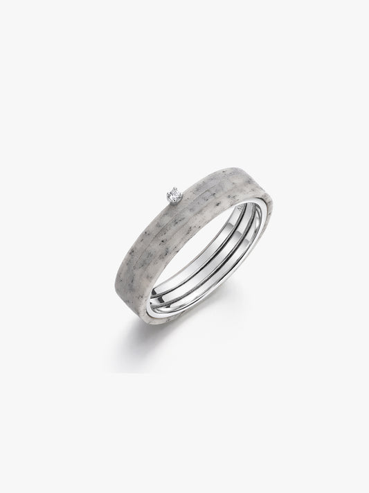 Trio Ring with Diamond