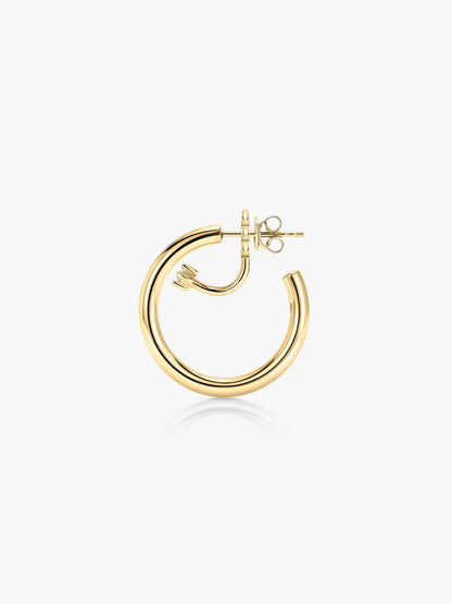 Essential Petite Single Hoop with Diamonds