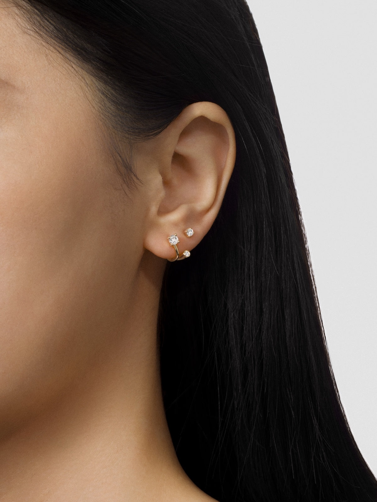 Shifted Diamond Earrings