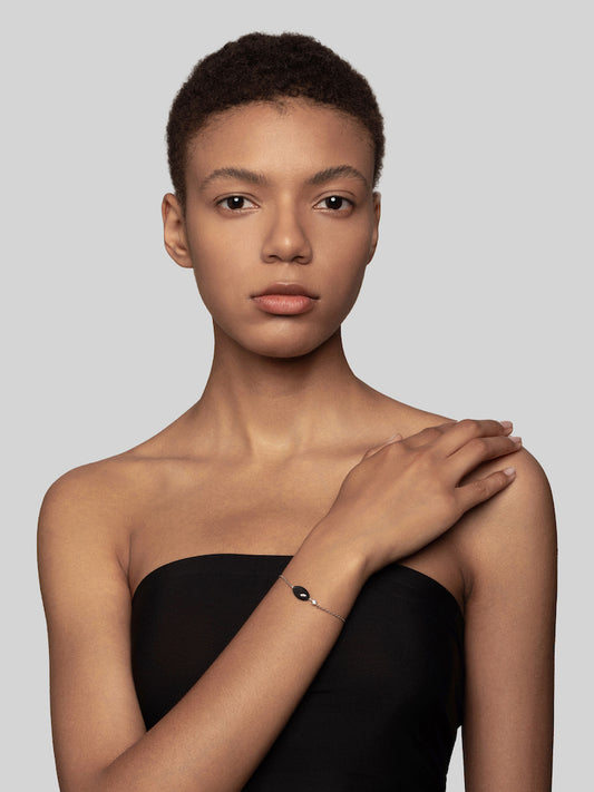 The Marquise Diamond Carbon Fiber Bracelet