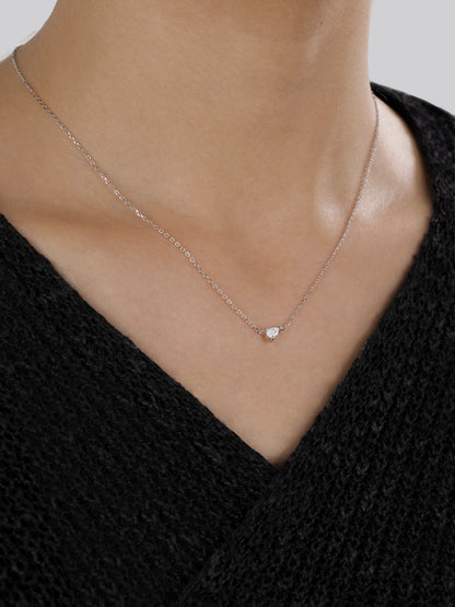 LEPOON Teardrop Diamond Necklace