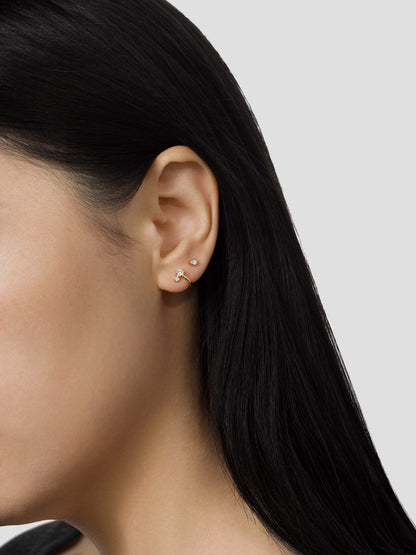 Leaning Diamond Earrings