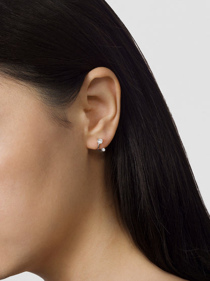 Shifted Diamond Earrings