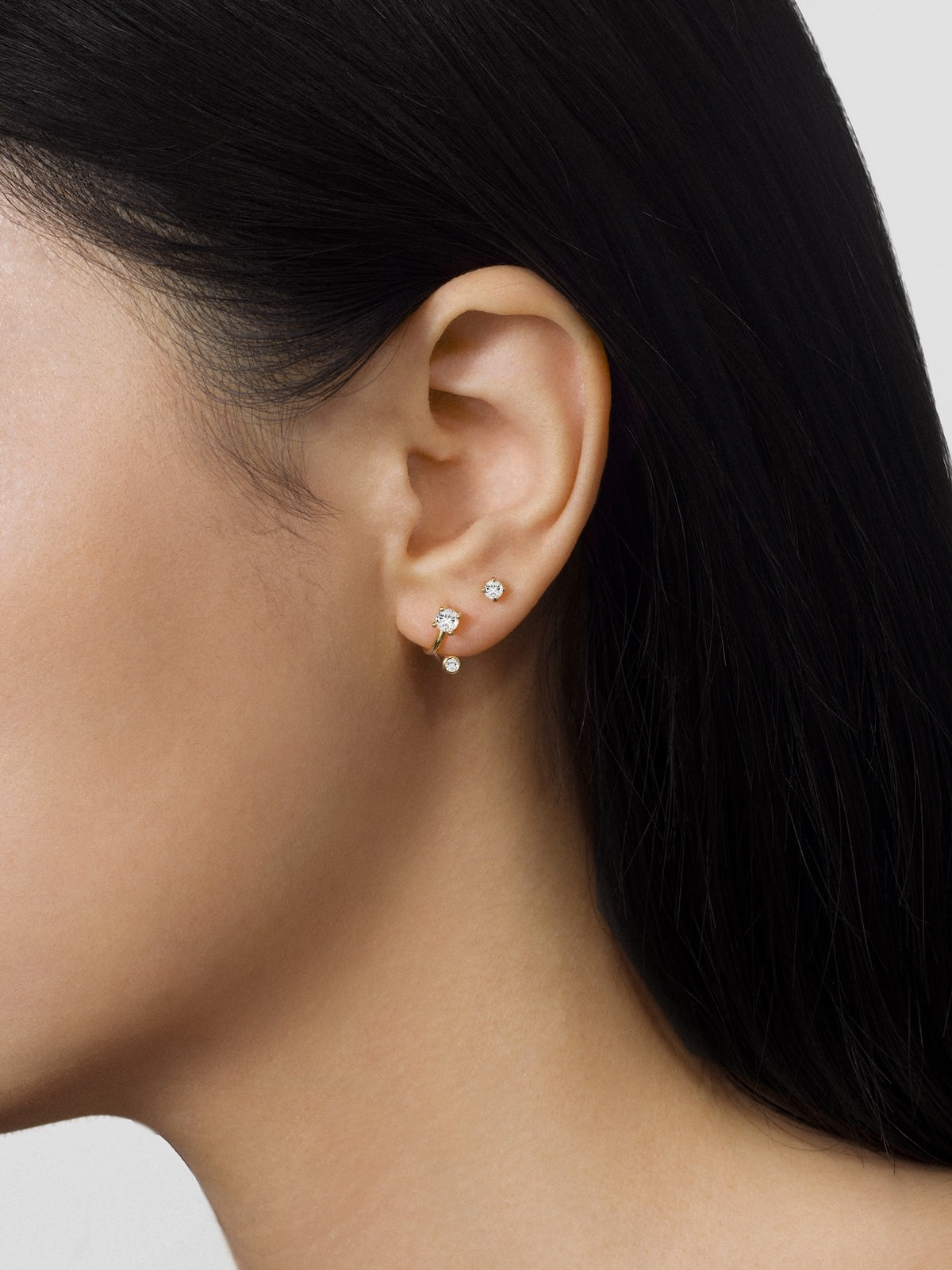 Shifted Diamond Earrings