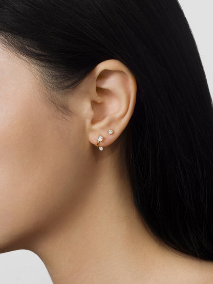 Shifted Diamond Earrings